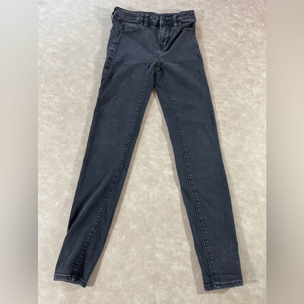American Eagle Next Level Stretch Black Jeans Size 0